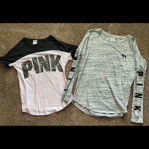 PINK Shirts - Size Small